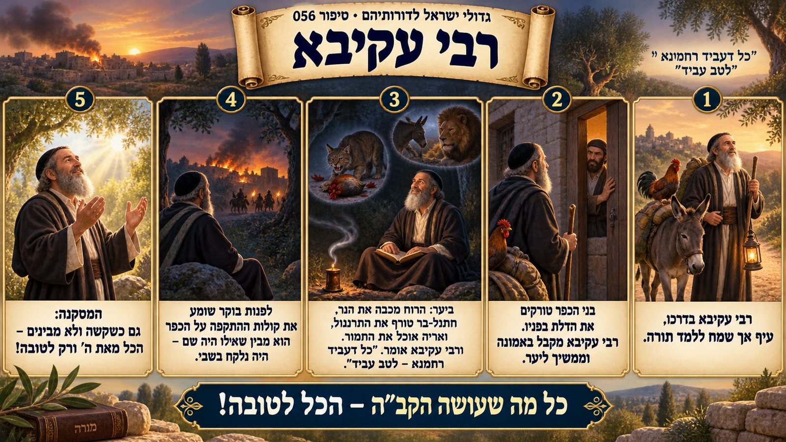 תמונת סיכום — רבי עקיבא: רבי עקיבא